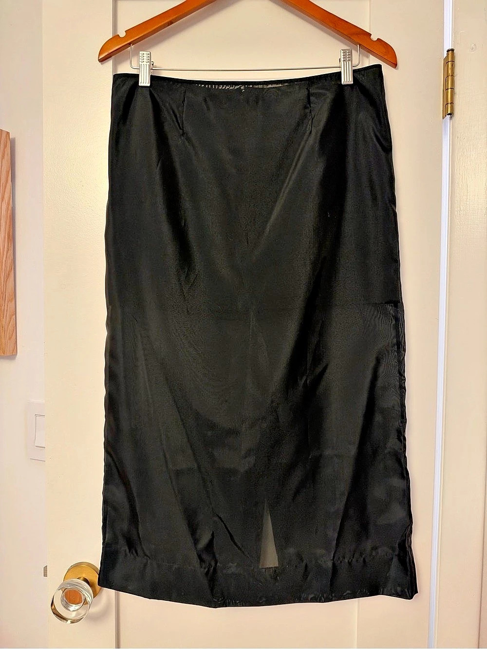 COS Sheer Column Skirt Black Maxi Skirt Size 6